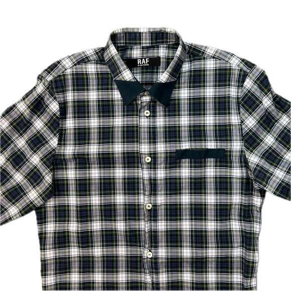 RAF SIMONS Archive Tartan Button Up Shirt Made in Italy - Picture 4 of 11